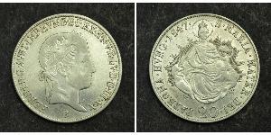 20 Kreuzer Kaisertum Österreich (1804-1867) Silber Ferdinand I of Austria (1793 - 1875)