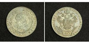 20 Kreuzer Kaisertum Österreich (1804-1867) Silber Francis II, Holy Roman Emperor (1768 - 1835)