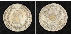 20 Kreuzer Kaisertum Österreich (1804-1867) Silber Francis II, Holy Roman Emperor (1768 - 1835)