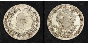 20 Kreuzer Kaisertum Österreich (1804-1867) Silber Francis II, Holy Roman Emperor (1768 - 1835)