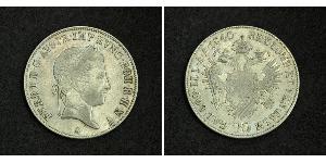 20 Kreuzer Kaisertum Österreich (1804-1867) Silber Ferdinand I of Austria (1793 - 1875)