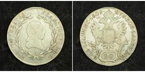 20 Kreuzer Kaisertum Österreich (1804-1867) Silber 