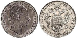 20 Kreuzer Kaisertum Österreich (1804-1867) Silber 