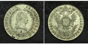 20 Kreuzer Kaisertum Österreich (1804-1867) Silber 