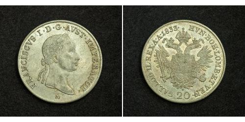 20 Kreuzer Kaisertum Österreich (1804-1867) Silber 