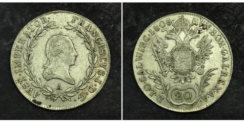 20 Kreuzer Kaisertum Österreich (1804-1867) Silber 
