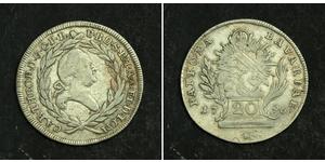 20 Kreuzer Kurfürstentum Bayern (1623 - 1806) Silber 