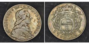20 Kreuzer Salzburg (1328 - 1803) Silber Hieronymus von Colloredo (1732 - 1812)