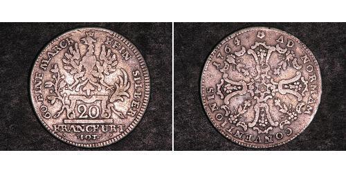 20 Kreuzer States of Germany Silber 