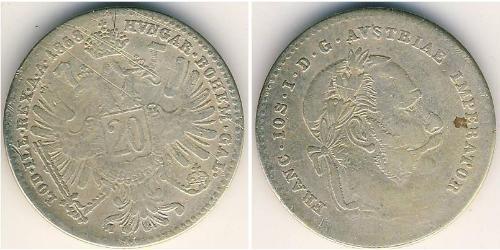 20 Kreuzer Österreich-Ungarn (1867-1918) Silber 