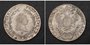 20 Kreuzer Austrian Empire (1804-1867) Silver 