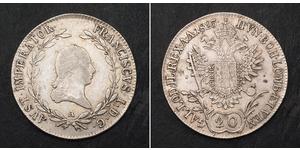 20 Kreuzer Austrian Empire (1804-1867) Silver 