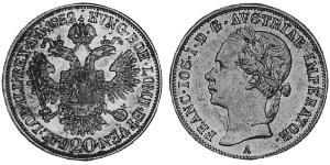 20 Kreuzer Austrian Empire (1804-1867) Silver 