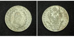 20 Kreuzer Holy Roman Empire (962-1806) Silver Francis II, Holy Roman Emperor (1768 - 1835)