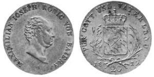 20 Kreuzer Kingdom of Bavaria (1806 - 1918) Silver 