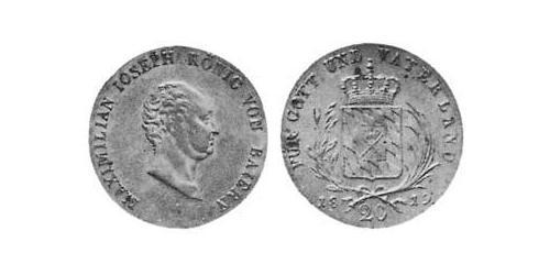 20 Kreuzer Kingdom of Bavaria (1806 - 1918) Silver 