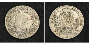 20 Kreuzer Electorate of Bavaria (1623 - 1806) 銀 Maximilian III Joseph, Elector of Bavaria (1727 – 1777)
