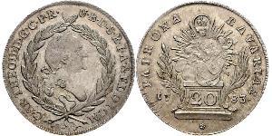 20 Kreuzer Electorate of Bavaria (1623 - 1806) 銀 