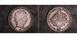 20 Kreuzer 匈牙利王国 銀 Ferdinand I of Austria (1793 - 1875)