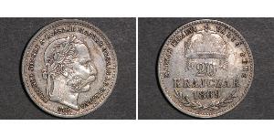20 Kreuzer 奥匈帝国 (1867 - 1918) 銀 弗朗茨·约瑟夫一世 (1830 - 1916)