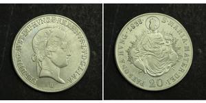 20 Kreuzer 奧地利帝國 (1804 - 1867) 銀 Ferdinand I of Austria (1793 - 1875)