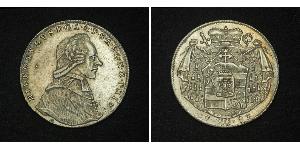 20 Kreuzer 萨尔茨堡 (1328 - 1803) 銀 Count Hieronymus von Colloredo (1732 - 1812)