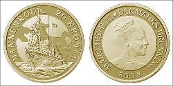 20 Krone Danimarca Alluminio/Bronzo 