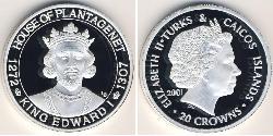 20 Krone Turks e Caicos Argento 