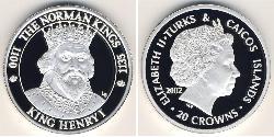 20 Krone Turks e Caicos Argento 