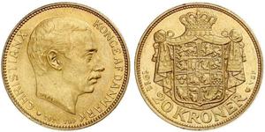 20 Krone Denmark Gold Christian X of Denmark (1870 - 1947)