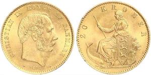 20 Krone Denmark Gold Christian IX of Denmark (1818-1906)