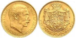 20 Krone Dänemark Gold Christian X. (1870 - 1947)