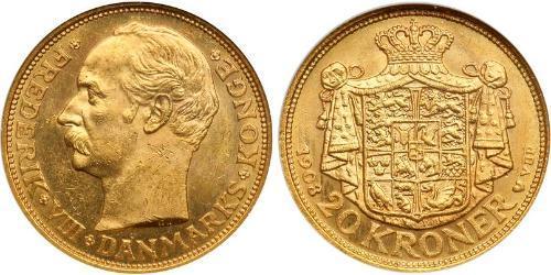 20 Krone Dänemark Gold Friedrich VIII. (Dänemark) (1843 - 1912)