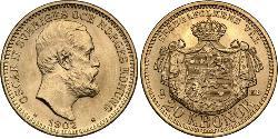 20 Krone Schweden Gold Oskar II. (Schweden) (1829-1907)