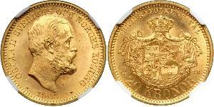 20 Krone Schweden Gold Oskar II. (Schweden) (1829-1907)