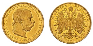 20 Krone Autriche-Hongrie (1867-1918) Or Franz Joseph I (1830 - 1916)