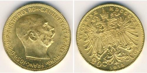 20 Krone Austria Oro 