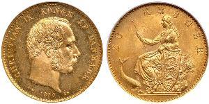 20 Krone Danimarca Oro Cristiano IX di Danimarca (1818-1906)
