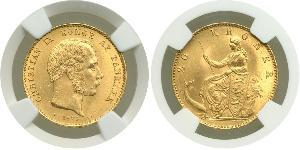 20 Krone Dinamarca Oro Christian IX de Dinamarca (1818-1906)