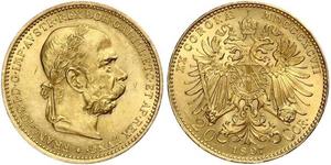 20 Krone Imperio austrohúngaro (1867-1918) Oro Franz Joseph I (1830 - 1916)