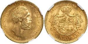 20 Krone Suecia Oro Óscar II de Suecia (1829-1907)