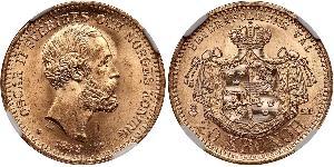 20 Krone Svezia Oro Oscar II di Svezia (1829-1907)