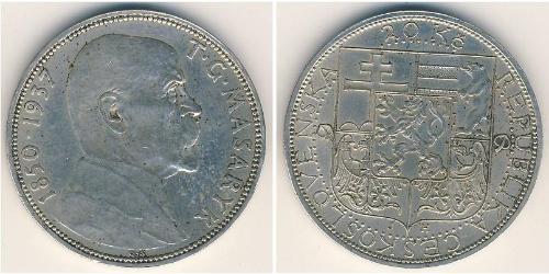 20 Krone Tschechoslowakei  (1918-1992) Silber 