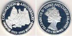 20 Krone Turks- und Caicosinseln Silber 