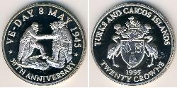 20 Krone Turks and Caicos Islands Silver 