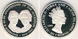 20 Krone Turks and Caicos Islands (1783 - ) Silver 