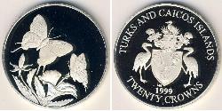 20 Krone Turks and Caicos Islands (1783 - ) Silver 