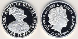20 Krone Turks and Caicos Islands (1783 - ) Silver 
