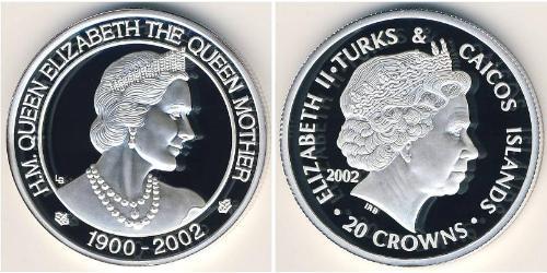 20 Krone Turks and Caicos Islands (1783 - ) Silver 