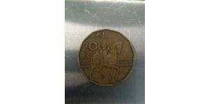 20 Krone Czech Republic (1993 - ) Steel/Brass 